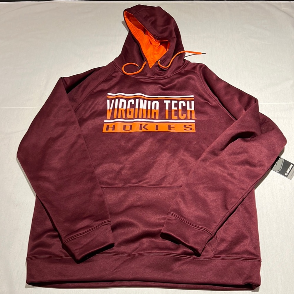 Colosseum Men's Virginia Tech Hokies Maroon Hoodie Size XL